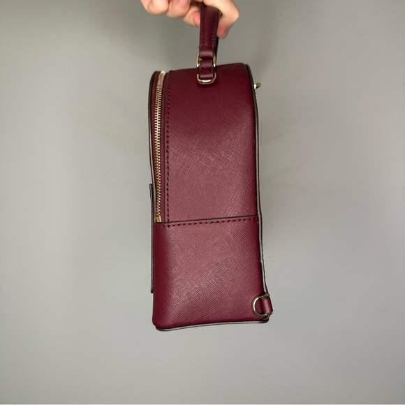 Kate Spade Cameron Mini Convertible Leather Backpack Cherrywood - Picture 5 of 10